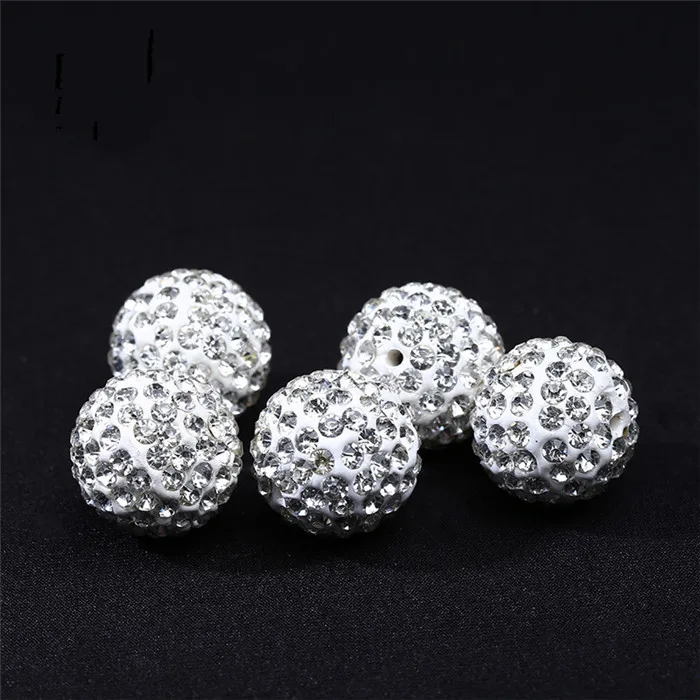 

REGELIN High Quality 50pcs/lot fashion Beads Pave Crystal Bead Disco Ball For DIY Bracelet Earrings Jewelry Findings