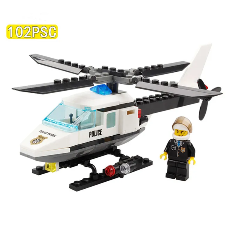 Developing Intelligent Building Block Police Series Small Particle Assembly Toy Police Helicopter
Developing Intelligent Building Block Police Series Small Particle Assembly Toy Police Helicopter