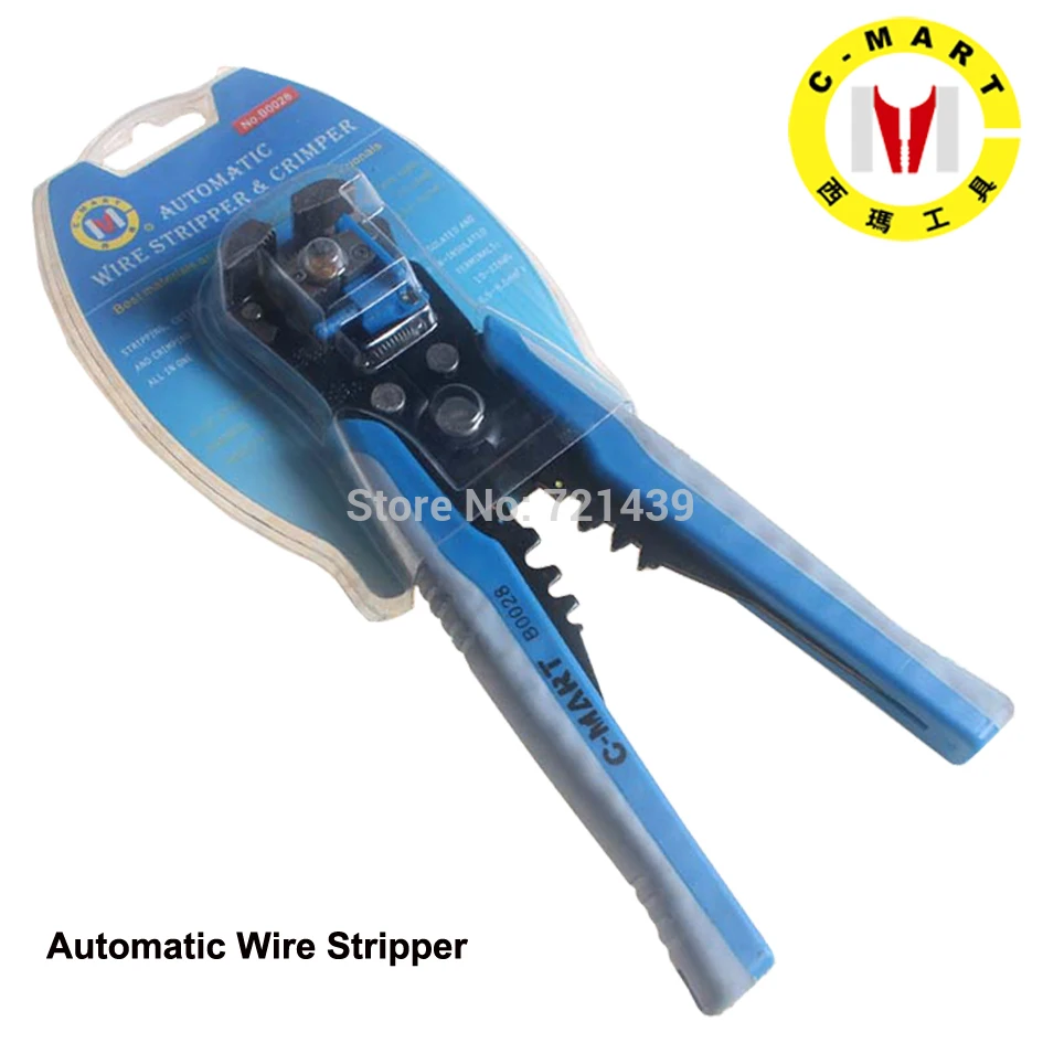 C-MART tools Automatic Wire Stripper Multi Tool Pliers Cable Cutter Wire Stripping Crimping Tools B0028
C-MART tools Automatic Wire Stripper Multi Tool Pliers Cable Cutter Wire Stripping Crimping Tools B0028