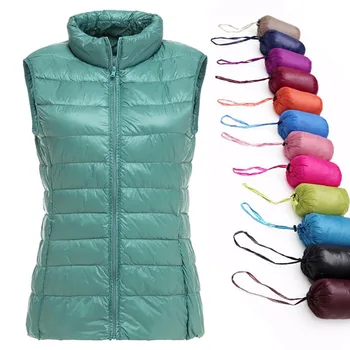 Autumn Women Vest Sleeveless Coat Ultra Light White Duck Down Vest Female Winter Indoor Slim Fit Warm Waistcoat Women Jackets
Autumn Women Vest Sleeveless Coat Ultra Light White Duck Down Vest Female Winter Indoor Slim Fit Warm Waistcoat Women Jackets