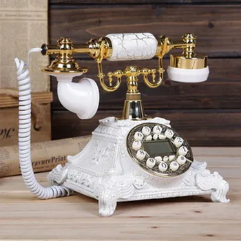 The promotion of white European style antique telephone telephone phone retro cute
The promotion of white European style antique telephone telephone phone retro cute