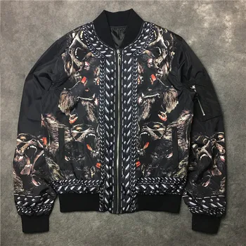 Urumbassa Animal printed Man jackets New 2018 spring autumn stand collar casual coats Hip hop Tops M058
Urumbassa Animal printed Man jackets New 2018 spring autumn stand collar casual coats Hip hop Tops M058