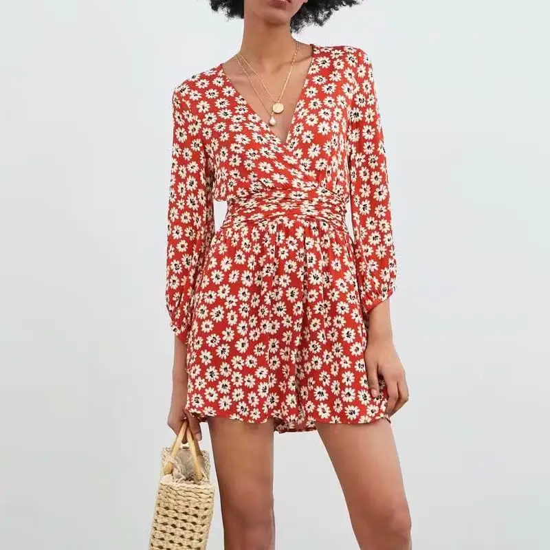 2019 za women's one pieces floral Daisy printed High wasit jumpsuits & rompers female capris overalls catsuit shorts
2019 za women's one pieces floral Daisy printed High wasit jumpsuits & rompers female capris overalls catsuit shorts