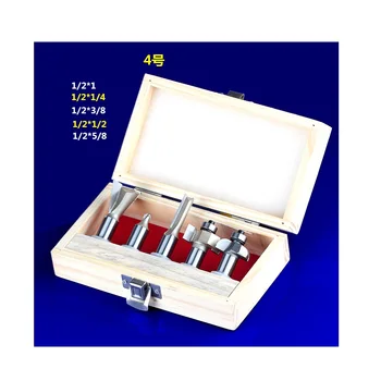 SHINA 5PCS 1/2 Shank Tungsten Carbide Router Bit Set Wood Woodworking Cutter Trimming Knife Forming Milling Wood Case box
SHINA 5PCS 1/2 Shank Tungsten Carbide Router Bit Set Wood Woodworking Cutter Trimming Knife Forming Milling Wood Case box