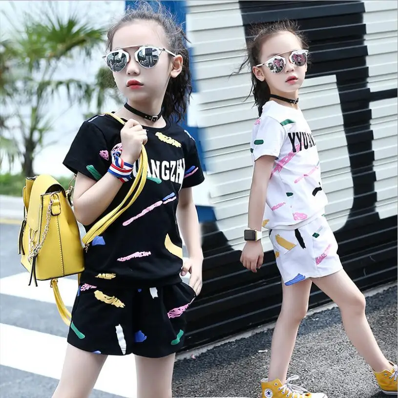 Girls Clothes Tracksuit Kids Summer Tops+Shorts 2pcs Casual Sports Suit Children's Clothing Sets Baby Girl Short sleeves Outfits
Girls Clothes Tracksuit Kids Summer Tops+Shorts 2pcs Casual Sports Suit Children's Clothing Sets Baby Girl Short sleeves Outfits