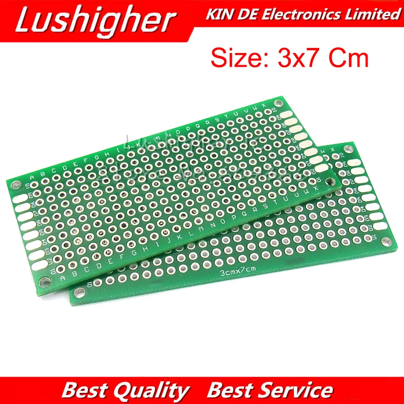 5pcs DIY 3x7cm 3*7 Double Side Prototype PCB Diy Universal Printed Circuit Board
5pcs DIY 3x7cm 3*7 Double Side Prototype PCB Diy Universal Printed Circuit Board