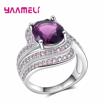 Classic Grape Purple Round Zircon Rings Brilliant Party Jewelry 925 Sterling Silver Wedding Ring Lower Price
Classic Grape Purple Round Zircon Rings Brilliant Party Jewelry 925 Sterling Silver Wedding Ring Lower Price