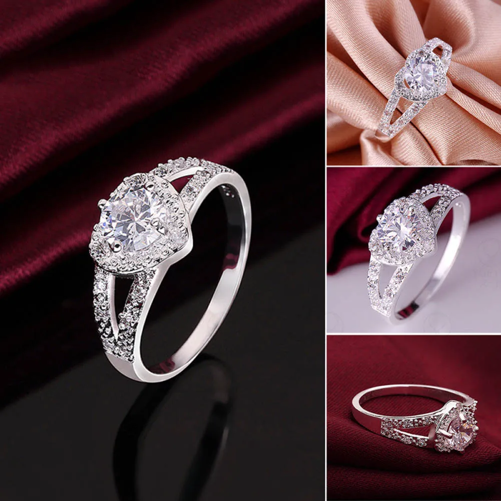 New Silver Love Heart Luxury Aneis Bijoux Jewelry Size 6 7 8 9 Zircon Rings For Women Anel Wedding Engagement Rhinestone Ring
New Silver Love Heart Luxury Aneis Bijoux Jewelry Size 6 7 8 9 Zircon Rings For Women Anel Wedding Engagement Rhinestone Ring