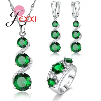 Cool Nano Russian Crystal Jewelry Set 925 Sterling Silver Long Tassel Pendant Necklace Earrings Ring Sets for Lady
Cool Nano Russian Crystal Jewelry Set 925 Sterling Silver Long Tassel Pendant Necklace Earrings Ring Sets for Lady