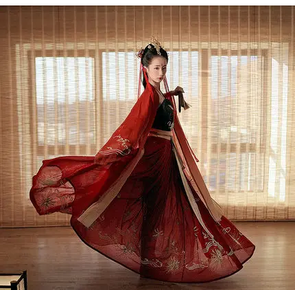 2019 Beautiful Women's Chinese Style waist-to-waist embroidery of the other side of the flower Han Dresses Women 0988
2019 Beautiful Women's Chinese Style waist-to-waist embroidery of the other side of the flower Han Dresses Women 0988
