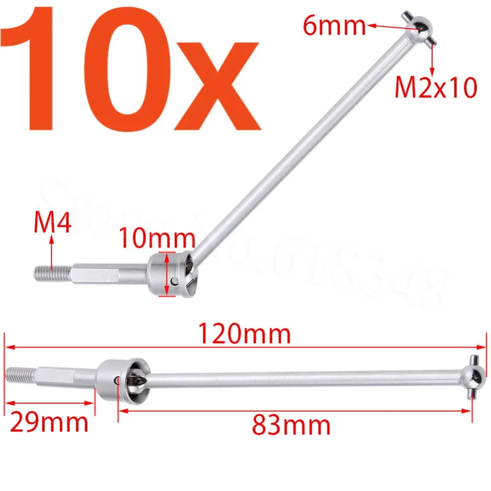 Wholesale 10Pair/Lot 188015 HSP Upgrade Parts Universal Drive Joint Aluminum 1:10 RC Model Car Off Road Monster Truck 94188
Wholesale 10Pair/Lot 188015 HSP Upgrade Parts Universal Drive Joint Aluminum 1:10 RC Model Car Off Road Monster Truck 94188