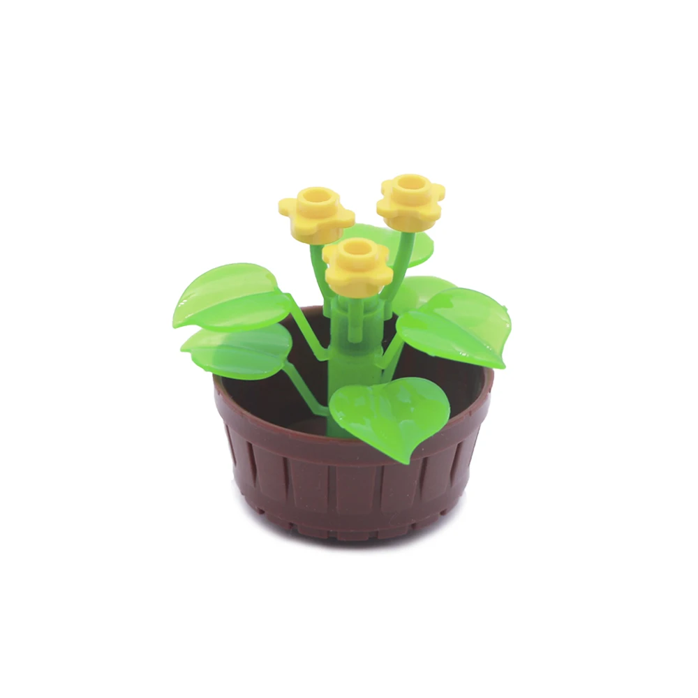 City Jungle Building Blocks Flower Tree Set Grass Garden Creator Camp Friends MOC Bricks Toys For Children Compatible LegoINGlys (5)
