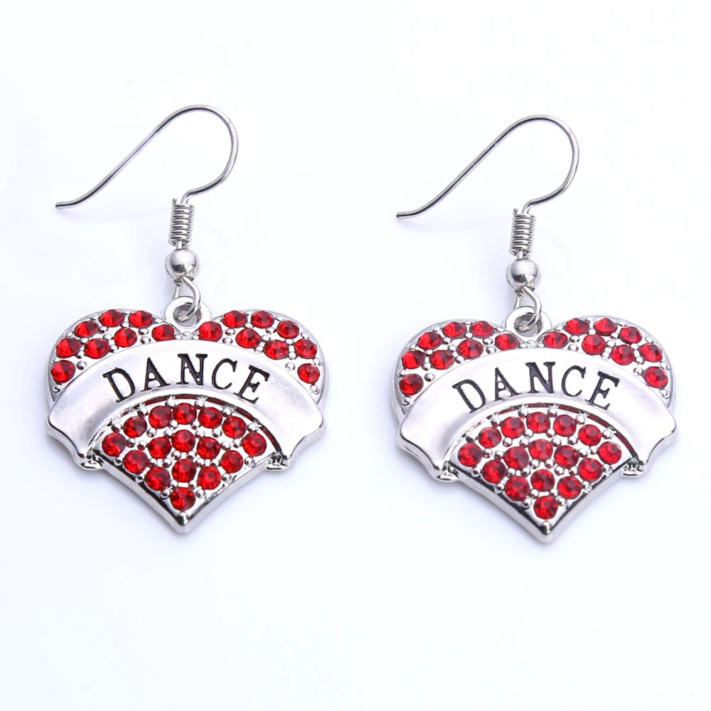 New Arrival Hot Selling fashion rhodium plated earring with sparkling crystals DANCE heart pendant Drop Shipping
New Arrival Hot Selling fashion rhodium plated earring with sparkling crystals DANCE heart pendant Drop Shipping