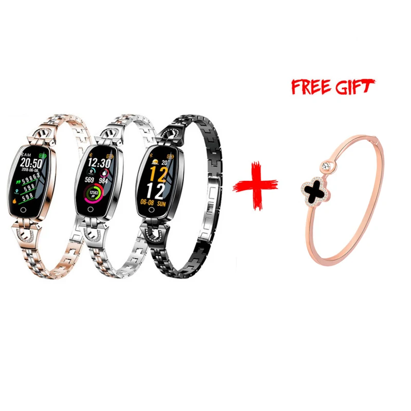Women Fashion Smart Watch Metal Watch Heart Rate Blood Pressure Oxygen Detection Waterproof Girls Smartwatches Bracelet H8
Women Fashion Smart Watch Metal Watch Heart Rate Blood Pressure Oxygen Detection Waterproof Girls Smartwatches Bracelet H8