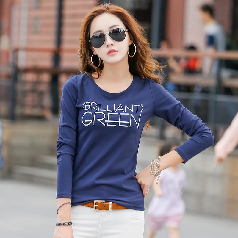 2019 New Autumn Winter Long Sleeve T Shirt Women Letter Print Fashion T-shirts For Women Cotton Ladies Tops Tees Basic T-shirt
2019 New Autumn Winter Long Sleeve T Shirt Women Letter Print Fashion T-shirts For Women Cotton Ladies Tops Tees Basic T-shirt