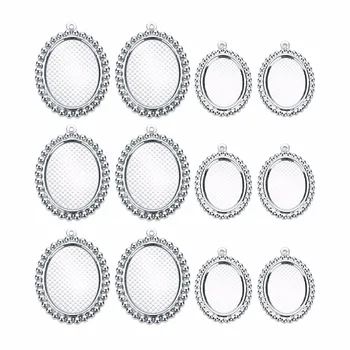 Oval Pendant Base Setting Glass Cabochons Stainless Steel Pendant Base Oval Cabochon Base Bezel Tray for Diy Jewelry Making
Oval Pendant Base Setting Glass Cabochons Stainless Steel Pendant Base Oval Cabochon Base Bezel Tray for Diy Jewelry Making