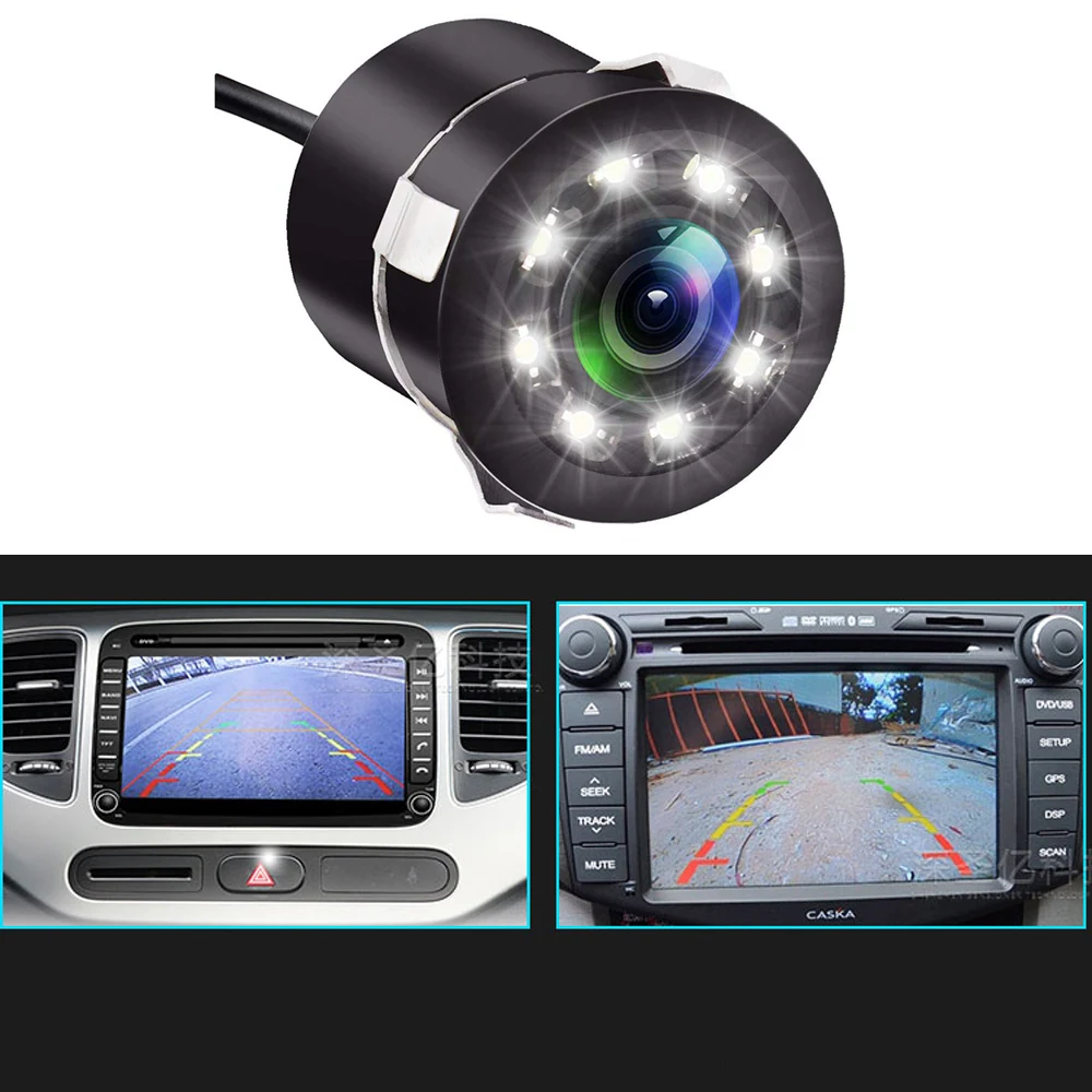 Newest Car Rear View Backup Camera 8 LED light HD Night vision reverse camera For vehicle Parking reversing Aid RCA Video/DC 12V
Newest Car Rear View Backup Camera 8 LED light HD Night vision reverse camera For vehicle Parking reversing Aid RCA Video/DC 12V