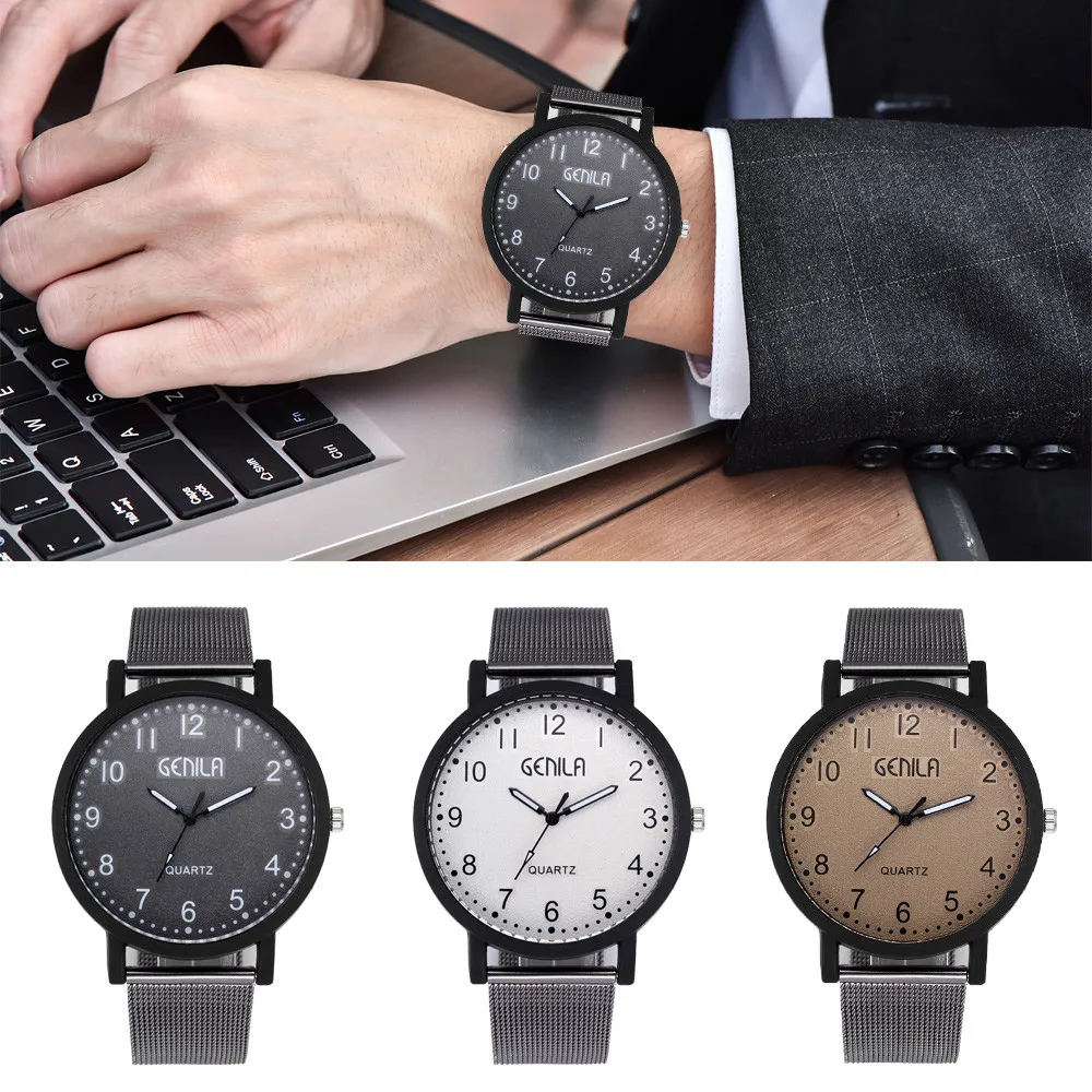 New Men Watch relojes hombre 2019 Stainless Steel Clock Male Quartz Alloy Belt Casual Business Clock Wristwatch
New Men Watch relojes hombre 2019 Stainless Steel Clock Male Quartz Alloy Belt Casual Business Clock Wristwatch