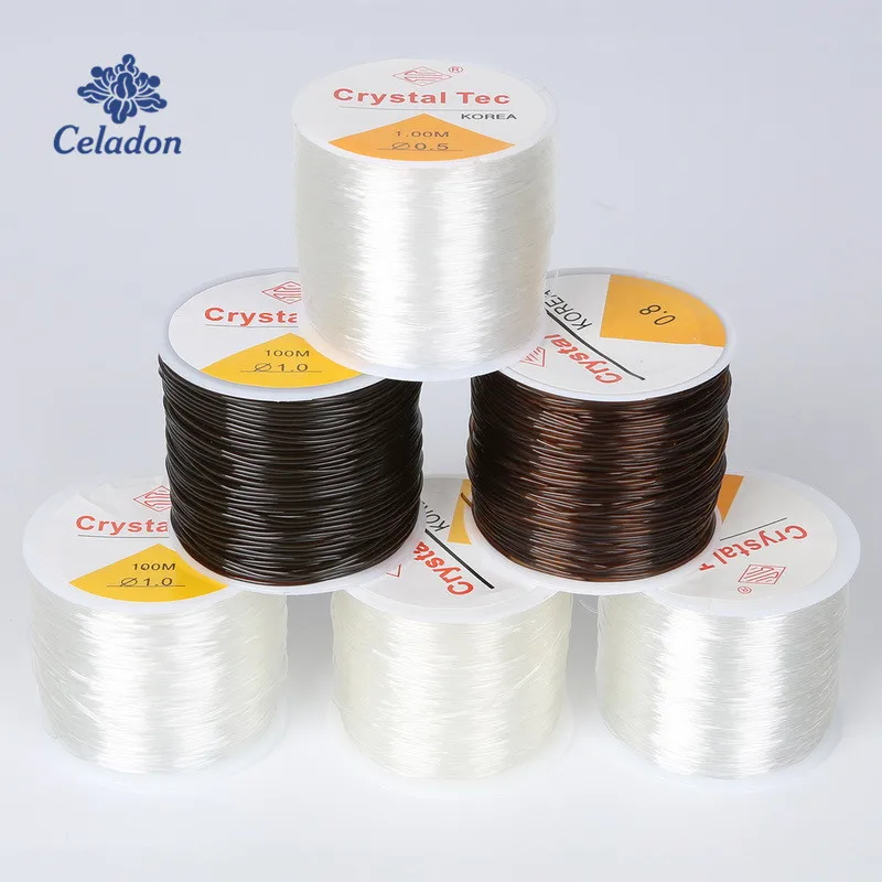 45-100M/Roll 0.5/0.6/0.8/1.0MM Stretchy Elastic Rope Cord Crystal String For Jewelry Making Beading Bracelet Wire Thread Rope
45-100M/Roll 0.5/0.6/0.8/1.0MM Stretchy Elastic Rope Cord Crystal String For Jewelry Making Beading Bracelet Wire Thread Rope