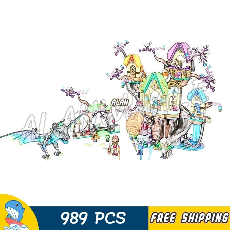 989PCS Elvenstar Tree Bat Attack Waterfall Tower 4 Elements Figure Building Blocks Toys Compatible
989PCS Elvenstar Tree Bat Attack Waterfall Tower 4 Elements Figure Building Blocks Toys Compatible