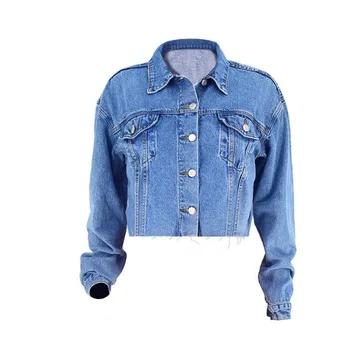 2019 Autumn Short Length Denim Jackets Long Sleeve High Street Jeans Crop Jacket Women Fashion Wide Waist Chaqueta Mujer
2019 Autumn Short Length Denim Jackets Long Sleeve High Street Jeans Crop Jacket Women Fashion Wide Waist Chaqueta Mujer