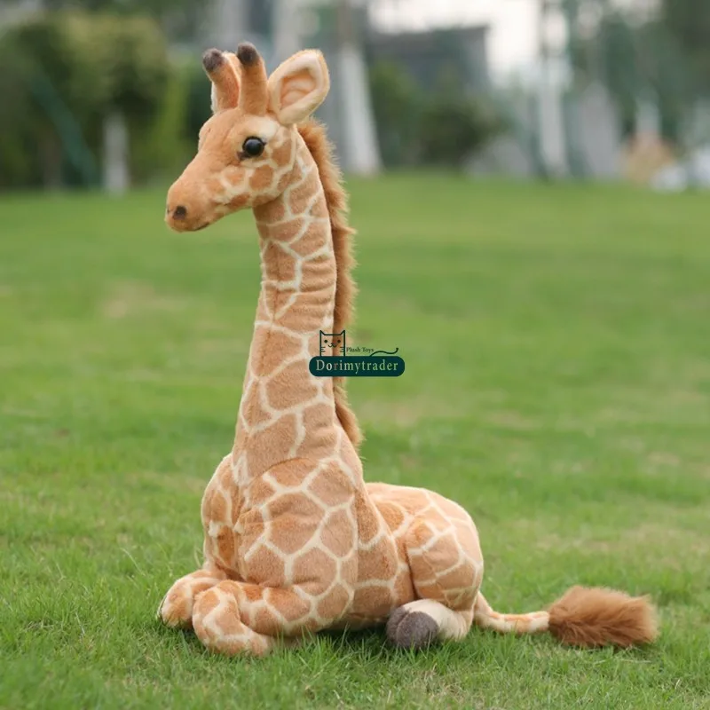 Dorimytrader 95cm X 70cm New Giant Emulational Deer Toy Plush Soft Stuffed Animal Deer Baby Gift Free Shipping DY60971 (1)