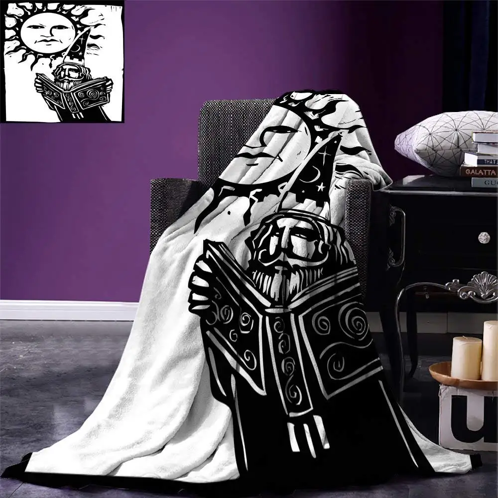 Fantasy Throw Wizard Reading Magic Book beneath the Sun with Face Sacred Spiritual Legend Image Warm Microfiber Blanket
Fantasy Throw Wizard Reading Magic Book beneath the Sun with Face Sacred Spiritual Legend Image Warm Microfiber Blanket