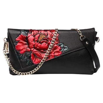Vintage Peony Embossing Women's Genuine Leather Clutches Clutch Wallet Long Purse Banquet Handbag Shoulder Evening Bag Wristlet
Vintage Peony Embossing Women's Genuine Leather Clutches Clutch Wallet Long Purse Banquet Handbag Shoulder Evening Bag Wristlet