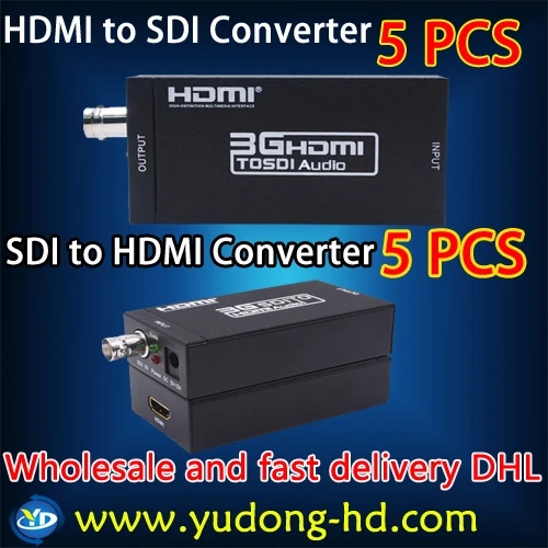 Wholesale and fast delivery DHL 5pcs SDI to HDMI Converter and 5pcs HDMI to SDI Free Shipping DHL
Wholesale and fast delivery DHL 5pcs SDI to HDMI Converter and 5pcs HDMI to SDI Free Shipping DHL