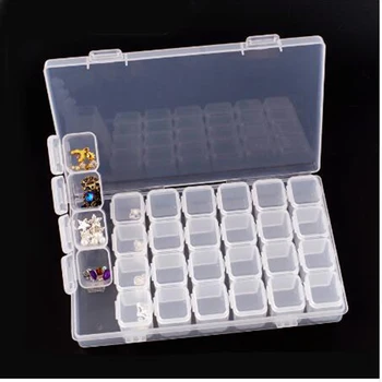 28 Slots Nail Art Storage Box Plastic Transparent Display Case Organizer Holder For Rhinestone Beads Ring Earrings
28 Slots Nail Art Storage Box Plastic Transparent Display Case Organizer Holder For Rhinestone Beads Ring Earrings
