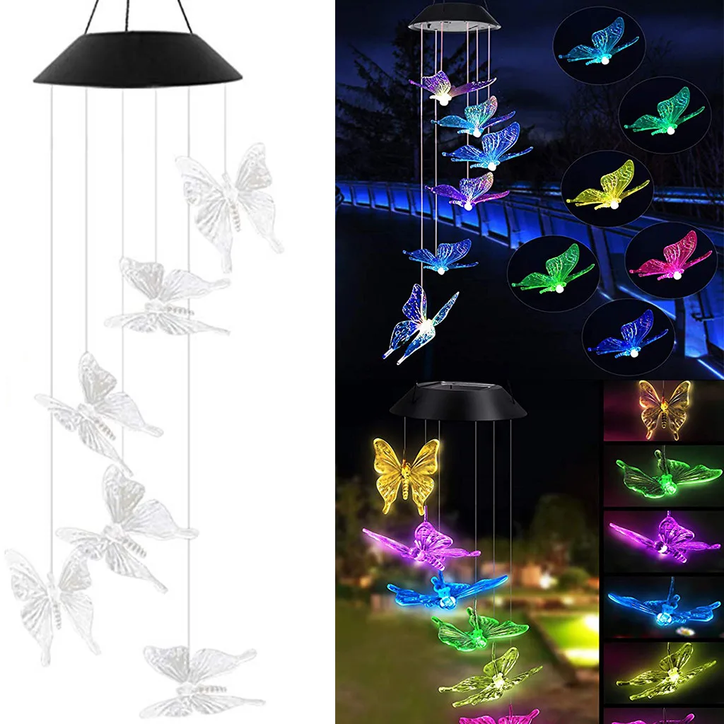 LED Solar Powered Butterfly Wind Chimes Light Home Garden Hanging Lamp Decor Outdoor solar butterfly wind chime8.28
LED Solar Powered Butterfly Wind Chimes Light Home Garden Hanging Lamp Decor Outdoor solar butterfly wind chime8.28