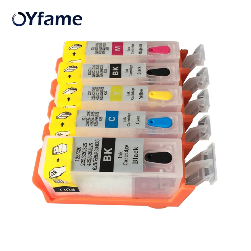 OYfame PGI-425 CLI-426 Refillable Ink Cartridge With Chip Replacement For Cannon MG5240 MG5140 MG5340 IP4840 IP4940 MX884
OYfame PGI-425 CLI-426 Refillable Ink Cartridge With Chip Replacement For Cannon MG5240 MG5140 MG5340 IP4840 IP4940 MX884