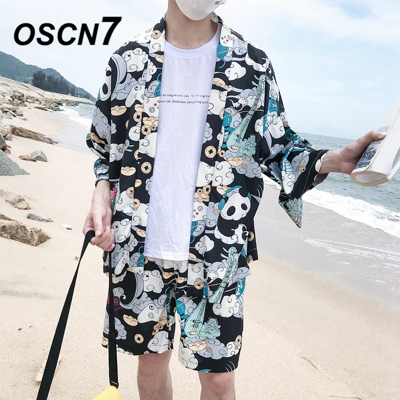 OSCN7 Printed Kimono Cardigan Shirt Men Street 2019 Korea Three Quarter Sleeve Coat Shirts Harujuku Mens Shirt 8822
OSCN7 Printed Kimono Cardigan Shirt Men Street 2019 Korea Three Quarter Sleeve Coat Shirts Harujuku Mens Shirt 8822