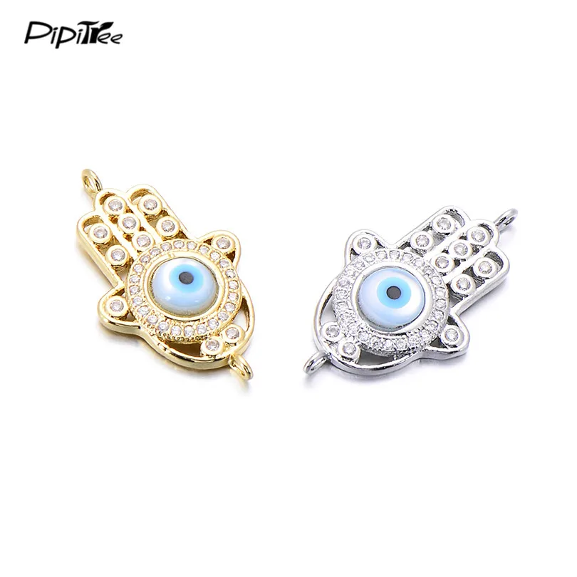 Pipitree Natural Shell Evil Eye in Middle Hamsa Hand Charms for Jewelry Making DIY CZ Zircon Crystal Charms Beads fit Bracelet
Pipitree Natural Shell Evil Eye in Middle Hamsa Hand Charms for Jewelry Making DIY CZ Zircon Crystal Charms Beads fit Bracelet