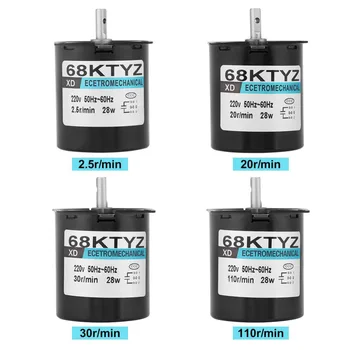 68KTYZ 4Kinds Permanent Magnet Synchronous Gear Motor Low Noise Gearbox Electric Motor Barbecue High Low AC220V 28W
68KTYZ 4Kinds Permanent Magnet Synchronous Gear Motor Low Noise Gearbox Electric Motor Barbecue High Low AC220V 28W