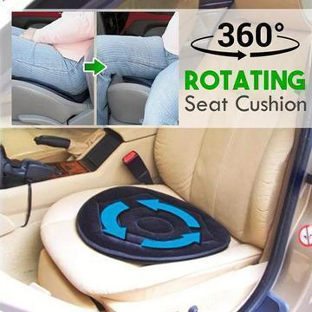 Car Seat Revolving Rotating Memory Foam Cushion Swivel Mobility Aid Chair Pad pleated fabric sandwich mesh Portable Soft 8Z
Car Seat Revolving Rotating Memory Foam Cushion Swivel Mobility Aid Chair Pad pleated fabric sandwich mesh Portable Soft 8Z