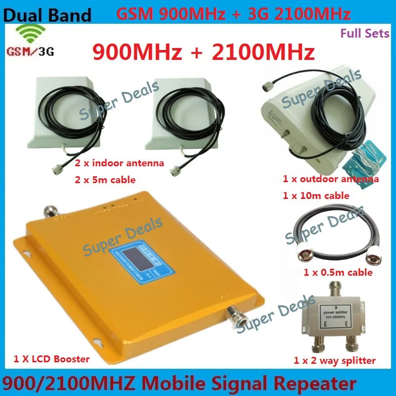 LCD Display GSM Signal Booster 3G Dual Band Amplifier 2G+3G Dual Bar Band cellular signal booster Repetidor Expander For 2 room
LCD Display GSM Signal Booster 3G Dual Band Amplifier 2G+3G Dual Bar Band cellular signal booster Repetidor Expander For 2 room