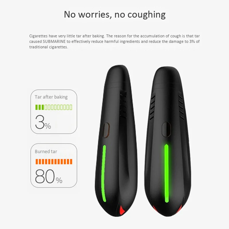 Submarine Dry Herb Vaporizer 2200Mah Battery Ceramic Chamber Herbal Vape Pen E Cigarette Starter Kit Vape