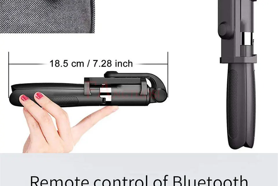 3 in 1 Wireless Bluetooth Selfie Stick For iPhone 8 X 7 6s Plus Foldable Handheld Monopod Shutter Remote Extendable Mini Tripod