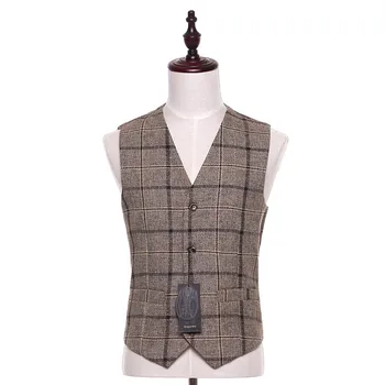 New Mens Casual Vest Brown Plaid Pattern Cotton Casual Wedding Tuxedo Formal Business Blazer Waistcoat Evening Chalecos Hombre
New Mens Casual Vest Brown Plaid Pattern Cotton Casual Wedding Tuxedo Formal Business Blazer Waistcoat Evening Chalecos Hombre