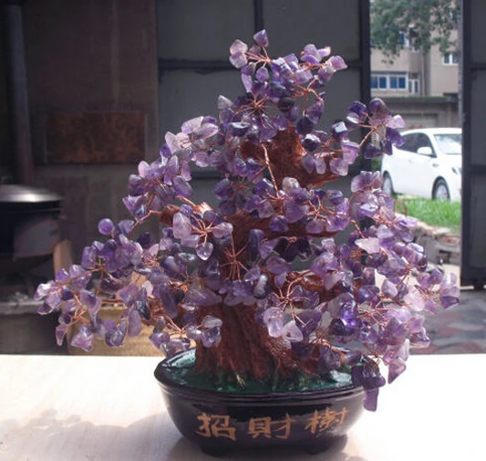 NATURAL amethyst quartz gemstone TREE REIKI Healing 
NATURAL amethyst quartz gemstone TREE REIKI Healing