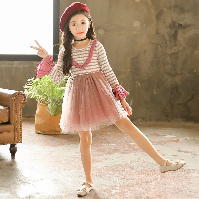 knit sweater patchwork baby girl dress tutu long sleeve clothing striped pink purple teen children christmas dress autumn winter
knit sweater patchwork baby girl dress tutu long sleeve clothing striped pink purple teen children christmas dress autumn winter