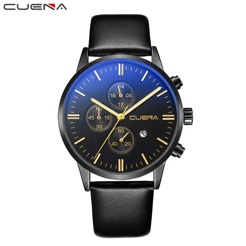 2019 CUENA Men Watches Fashion Chronograph Male Top Brand Luxury Quartz Watch Men Leather Sport Hot Watch Relogio Masculino CC4
2019 CUENA Men Watches Fashion Chronograph Male Top Brand Luxury Quartz Watch Men Leather Sport Hot Watch Relogio Masculino CC4