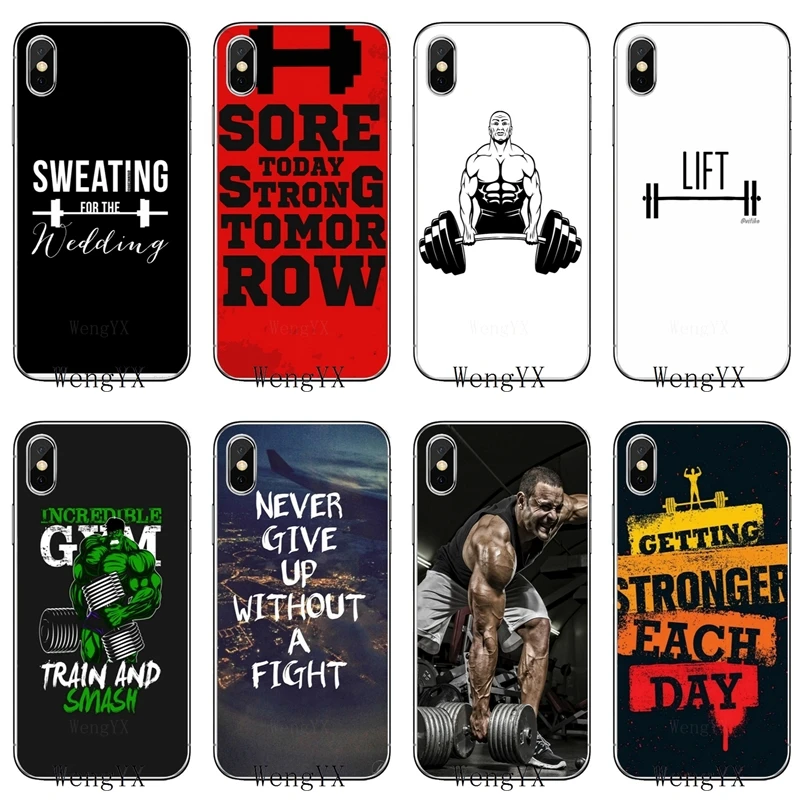 For Apple iPhone X XR XS Max 8 7 plus 6s 6 plus SE 5s 5c 5 4s 4 Fitness Bodybuilding Gym fashion TPU Soft phone cover case
For Apple iPhone X XR XS Max 8 7 plus 6s 6 plus SE 5s 5c 5 4s 4 Fitness Bodybuilding Gym fashion TPU Soft phone cover case