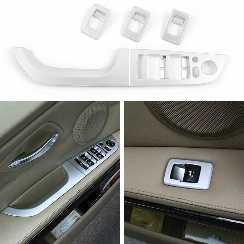 4 Pcs For BMW E90 3 Series 2005-2012 LHD Car Accessories Silver ABS Car Window Lift Button Frame Trim
4 Pcs For BMW E90 3 Series 2005-2012 LHD Car Accessories Silver ABS Car Window Lift Button Frame Trim