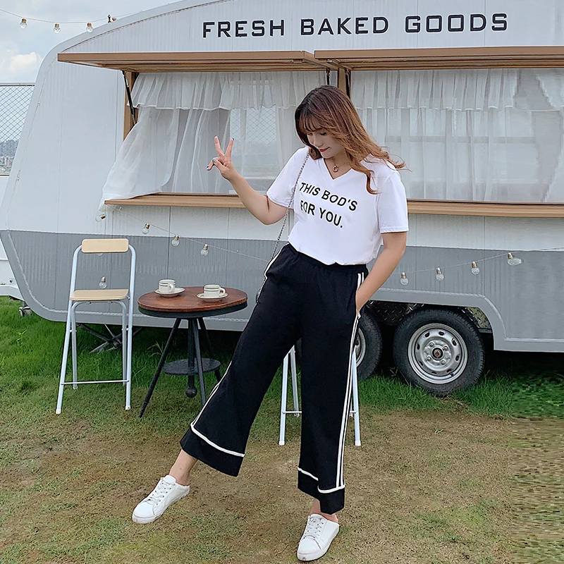 2019 new fashion plus-size women's dress set summer loose plus fat Korean version of foreign style two-piece set 2110
2019 new fashion plus-size women's dress set summer loose plus fat Korean version of foreign style two-piece set 2110