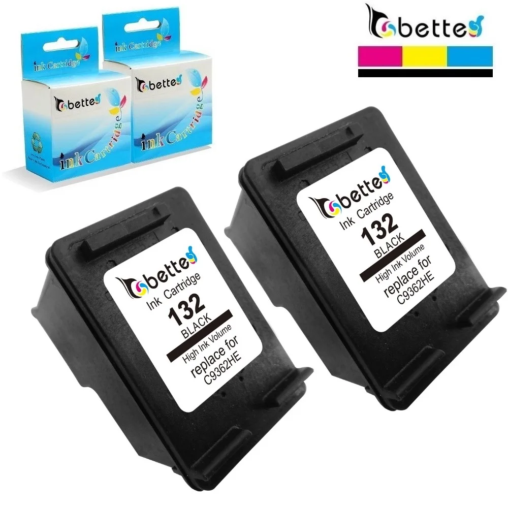 2PK,Bette Ink Cartridges Replace for HP 132 hp132 Photosmart C3100 C3110 C3125 C3135 C3140 C3150 C3170 C3175 C3180 C3183 C3188
2PK,Bette Ink Cartridges Replace for HP 132 hp132 Photosmart C3100 C3110 C3125 C3135 C3140 C3150 C3170 C3175 C3180 C3183 C3188
