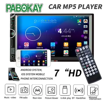 Car Multimedia Player with IOS/Android Mirror Link Bluetooth Autoradio 2 Din 7" Touch Screen MP5 Player TF USB Car Radio
Car Multimedia Player with IOS/Android Mirror Link Bluetooth Autoradio 2 Din 7" Touch Screen MP5 Player TF USB Car Radio