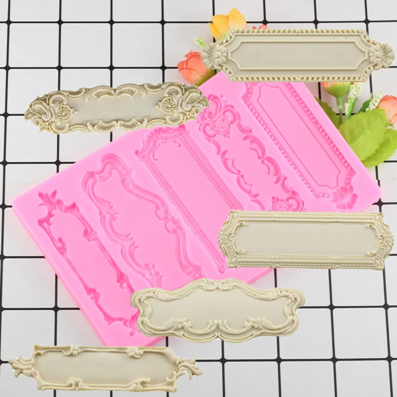 DIY Sugar Craft European Style Fondant Cake Decorating Tools Frame Chocolate Gumpaste Cake Border Silicone Molds Baking Moulds
DIY Sugar Craft European Style Fondant Cake Decorating Tools Frame Chocolate Gumpaste Cake Border Silicone Molds Baking Moulds