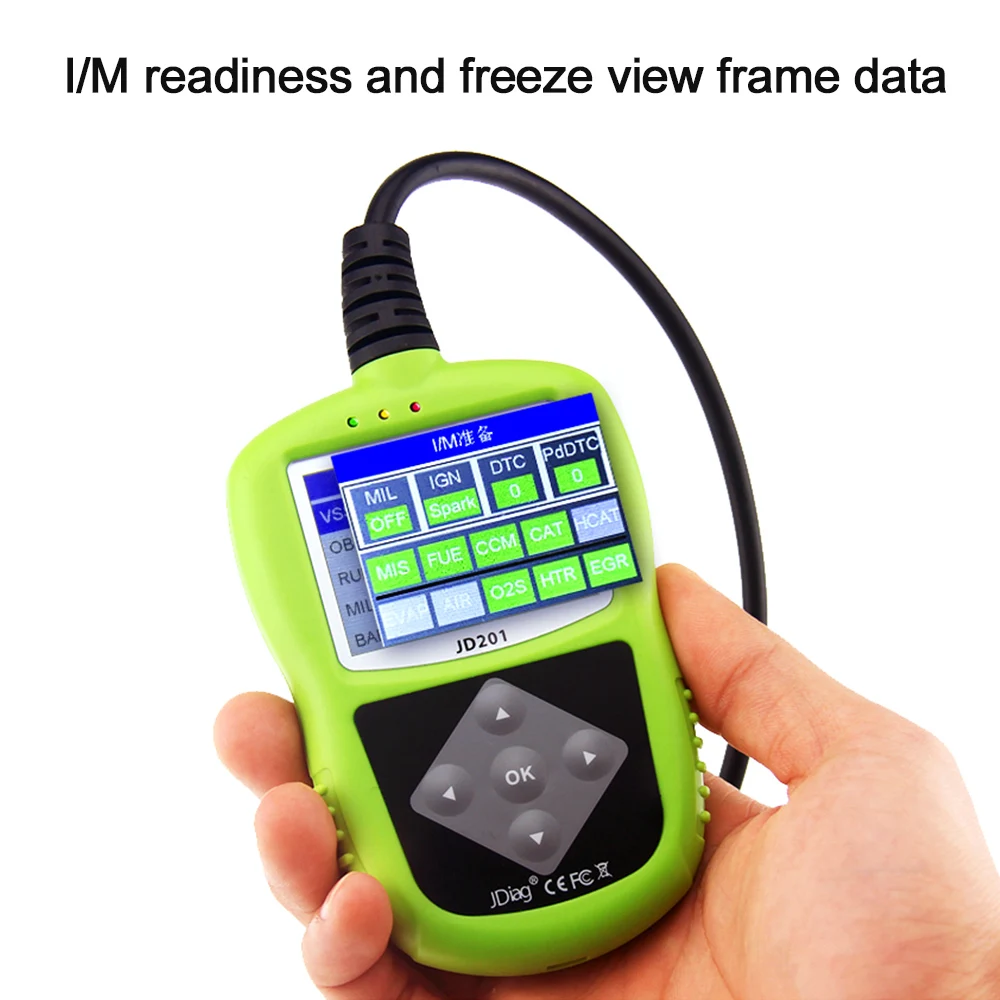 JDiag JD201 Code Reader Car Diagnostic Scan Tool OBDII EOBD CAN Scanner with Color Screen diagnostics tool
JDiag JD201 Code Reader Car Diagnostic Scan Tool OBDII EOBD CAN Scanner with Color Screen diagnostics tool